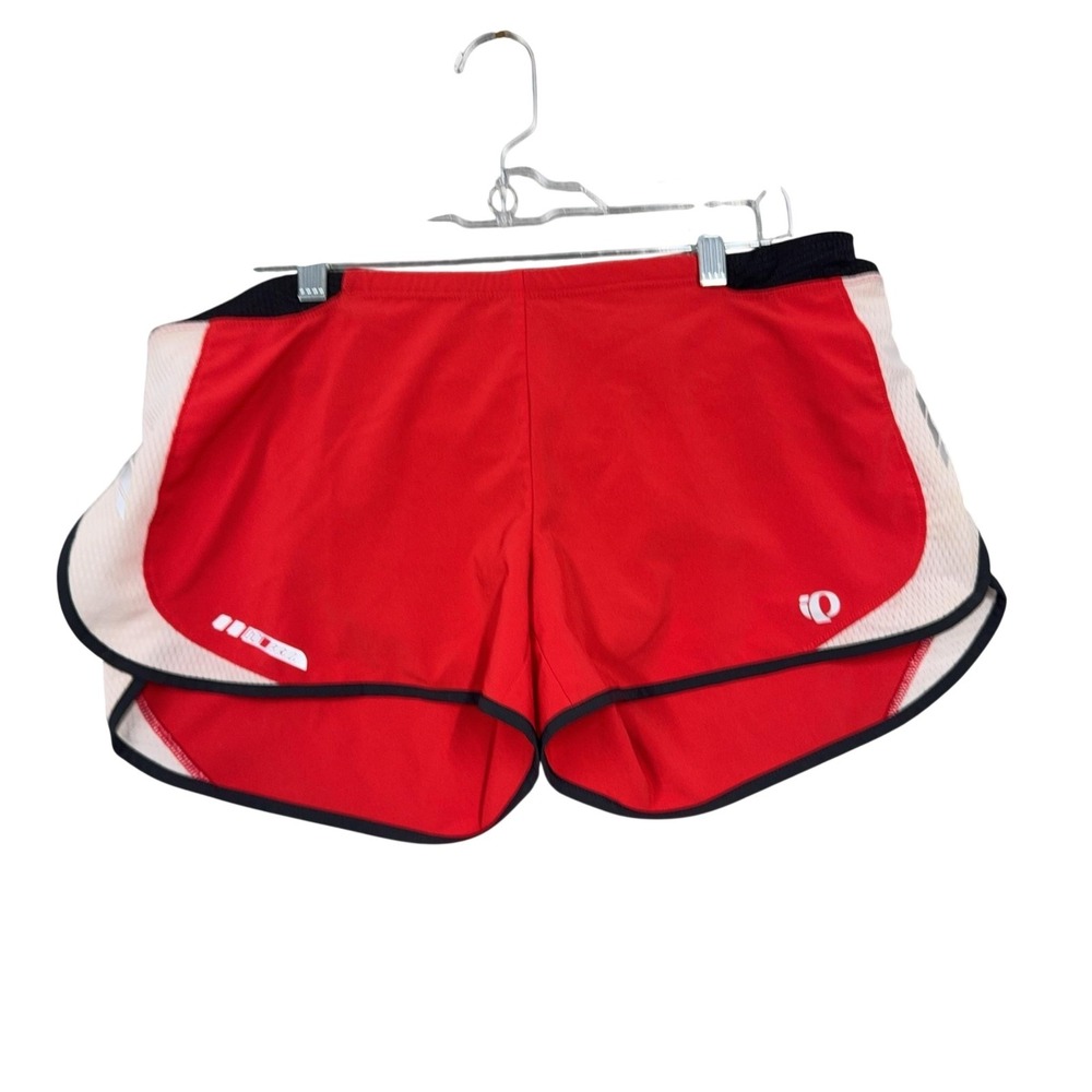 Pearl Izumi Shorts Womens Large Red P.R.O. Running Mesh Lined Athletic